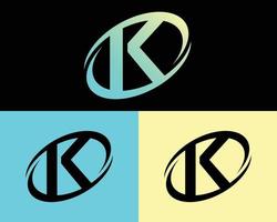 Creative letter K logo design template vector