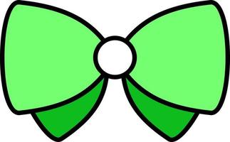 Bow butterfly color icon vector