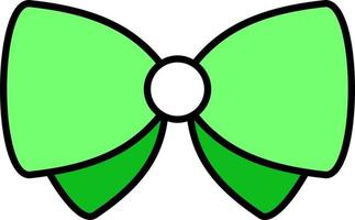 Bow butterfly color icon vector