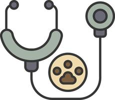 checkup, veterinary color icon vector