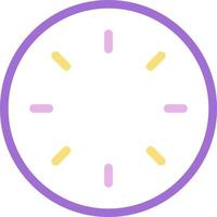 clock without hands color icon vector