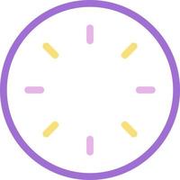 clock without hands color icon vector