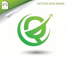 Abstract letter Q logo design template vector