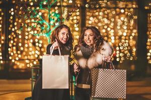 Cheerful Christmas Shopping photo