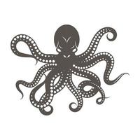 Ilustración de icono de vector de pulpo