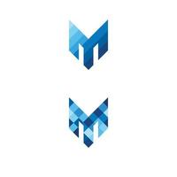 M Letter icon Template vector