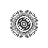 patrón circular en forma de ilustración de mandala vector