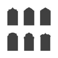 Mosque window vector icon