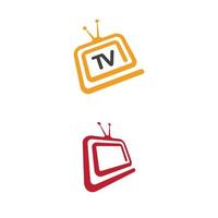 TV icon logo vector illustration design