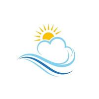 Water wave icon vector design