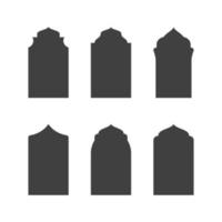 Mosque window vector icon