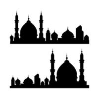 Ilustración de vector de edificio musulmán