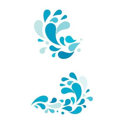 water splash icon vector illustration