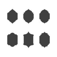 Mosque window vector icon