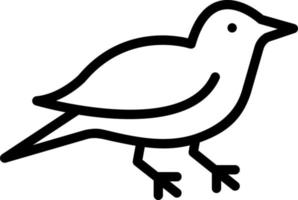 line icon for bird vector