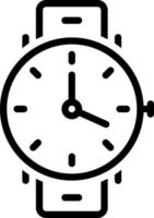 icono de línea para reloj vector