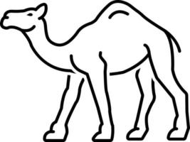 line icon for camel vector