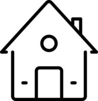 line icon for house vector