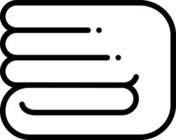 line icon for blanket vector