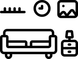 line icon for living vector