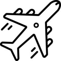 icono de línea para vuelo vector