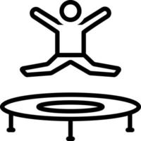 line icon for jumping vector