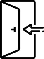 line icon for enter vector