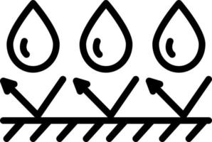 line icon for waterproof vector