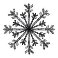 Snowflake sketch hand drawing. new year symbol, decoration vector