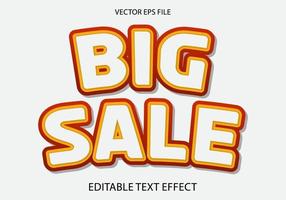 Editable 3d text effect, text effect style, Big Sale editable text effect template