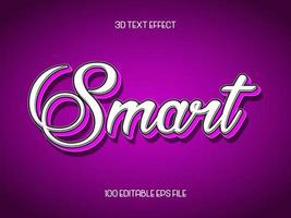 Editable 3d text effect, text effect style,smart editable text effect template vector