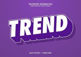 Editable 3d text effect, text effect style,  trend editable text effect template vector