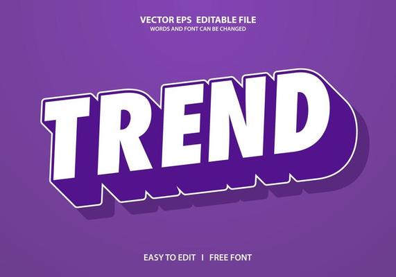 Editable 3d text effect, text effect style,  trend editable text effect template