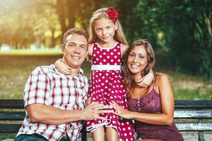 Happy Family In The Park photo