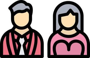 Couple Vector Icon Design Illustration