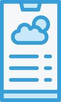 Weather app Vector Icon Design Illustration