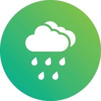 ilustración de diseño de icono de vector de lluvia fuerte