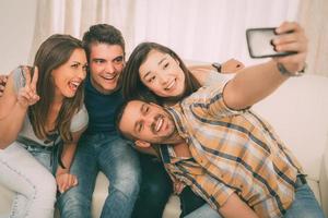 vista de tiempo selfie foto