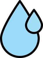 ilustración de diseño de icono de vector de gota de agua