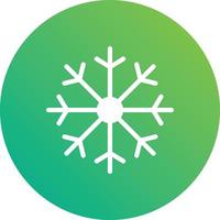 ilustración de diseño de icono de vector de copo de nieve