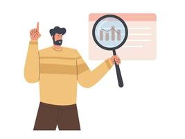 análisis de datos del sitio web, análisis web, informe de auditoría seo, estrategia de marketing vector