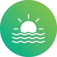 Sun Rise Vector Icon Design Illustration