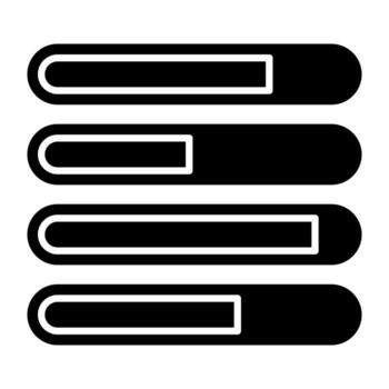 Creative design icon of progress bar chart vector