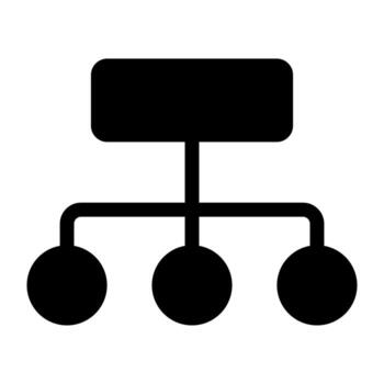 An icon design of flowchart vector