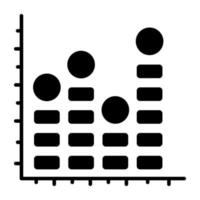 Perfect design icon of histogram chart vector