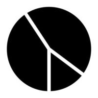 Trendy design icon of pie charts vector