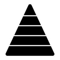 Vector design of pyramid chart