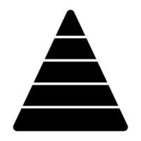 Vector design of pyramid chart