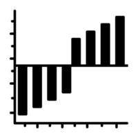 An icon design of histogram vector