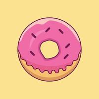 ilustración vectorial de donas en un fondo. símbolos de calidad premium. iconos vectoriales para concepto y diseño gráfico. vector